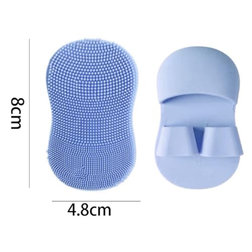 Image of Face Scrubber for Women and Men, Silicone Face Cleansing Brush Face Scrubbers Soft Exfoliators Cleaning Tool Massage Washing Pore Cleanser Pimples Blackhead Remover Deep Cleans Skin Care 1pcs