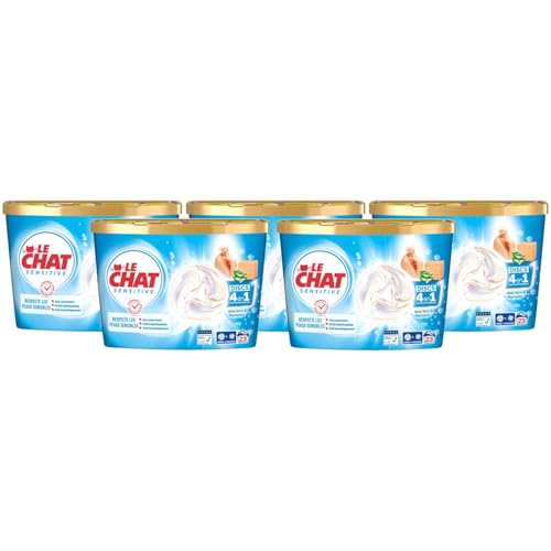 LE CHAT Sensitive Discs 4en1 Savon de Marseille & Aloe Vera Lot de 2 boîtes de 23 capsules 46 capsules