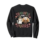 Cat Turkey Thanksgiving Thankful Purrs Fall Style