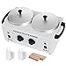 DOUBLE Wax Warmer Professional Electric Heater Dual Parrafin Hot Facial Skin Equipment SPA Adjustable Temperature Set