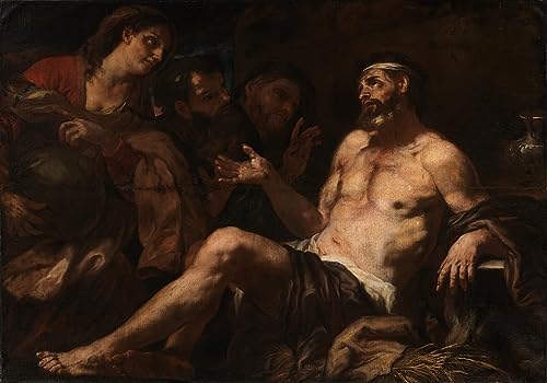 Image sur toile Job et ses consolateurs pour habiller grand mur