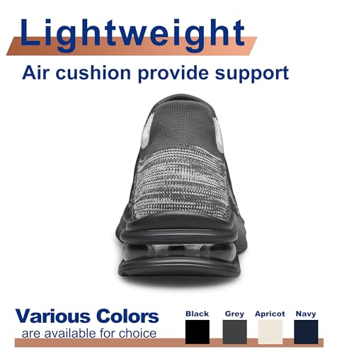 Image of Mens Walking Shoes Slip on Lightweight Running Shoes Workout Athletic Tennis Shoes Gym Sneakers
