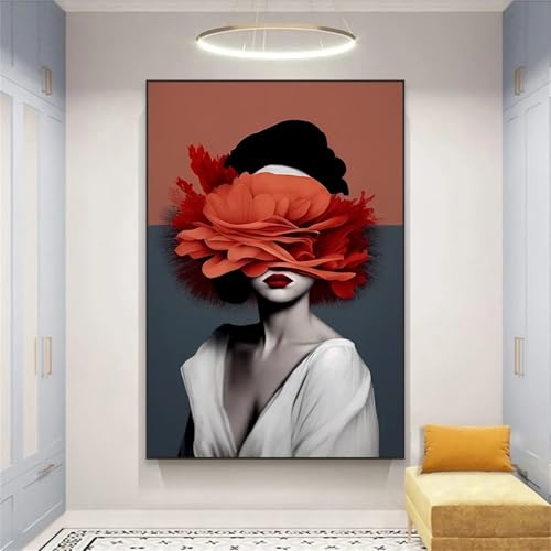 Peinture sur toile mode design abstrait floral haut de gamme