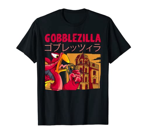 Turkey Day Thanksgiving Gobblezilla Camiseta