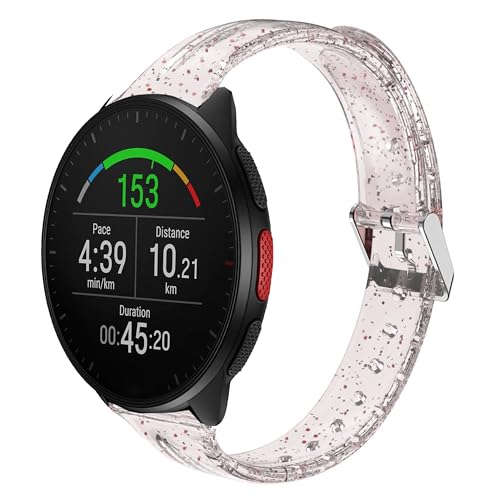 Bracelet silicone pailleté Polar Pacer et Grit X pour le sport et le quotidien