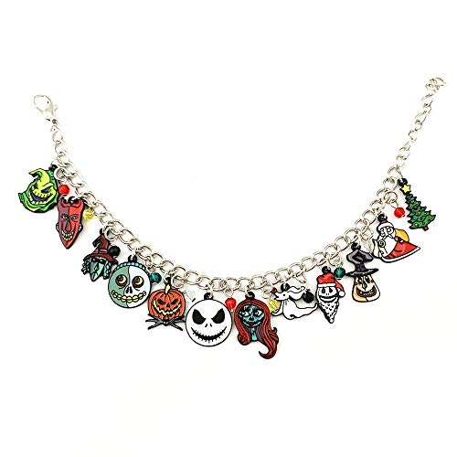 Family Babylon Classic Sally Jack Horror Nightmare Before Christmas Charm Bracelet Gifts for Girl Woman Men2