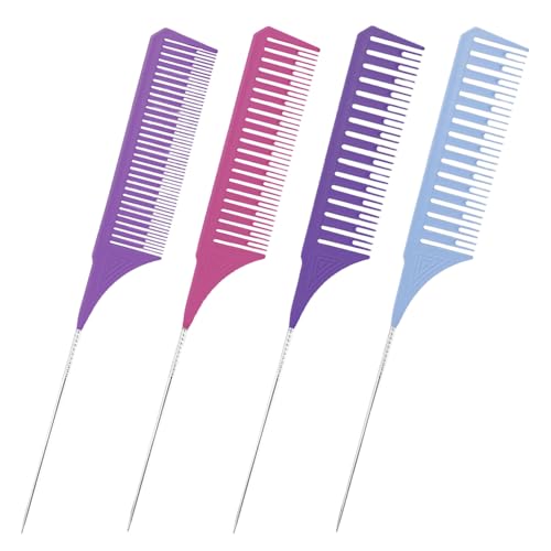 4 Piezas De Peine De Tinte Para El Cabello, Estilo De Cabello Que Hace Accesorios, Peine Resistente Al Calor, Herramientas De Peluquería, Herramientas De Barbero.