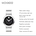 Movado Men's Esperanza Stainless Steel Watch with a Concave Dot Museum Dial, Silver/Black (607057)