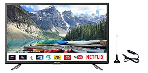 Sharp 24' Smart LED 12v/24v TV with Freeview Play, Satellite...