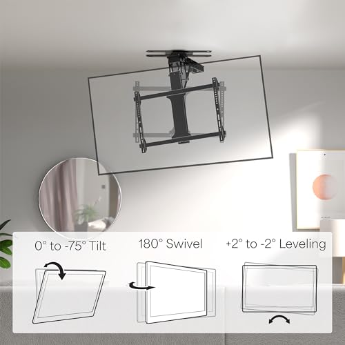 Vivo MOUNT-E-FD70S Electric Flip Down Swiveling Ceiling Tv Mount thumb #8