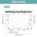 Oarencol Pencil Pouch for 3 Ring Binder White Bows 2 Pack Large Pencil Case Pouch with Zipper & Grommets, Clear Binder Bag, School Office Supplies