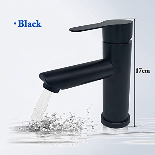 Bassin mélangeur robinets anti-calcaire noir mat pour évier durable