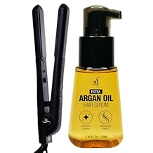 HerStyler Forever Straightning Flat Iron and HerStyler Advanced Argan Oil Hair Serum Set
