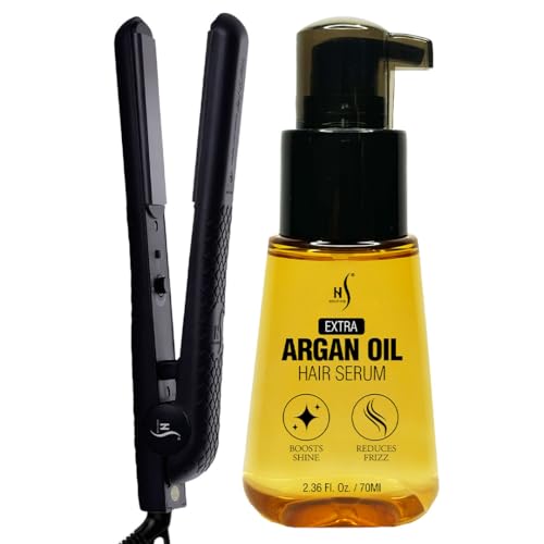Plancha para el cabello HerStyler Forever y sérum capilar avanzado con aceite de argán miniatura 1