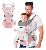Raganet, Mochila Portabebés Multiusos, Cangurera de Bebé, Cabestrillos Portabebés, Soporte Firme para Bebé, 100%...