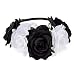 DreamLily Women's Hawaiian Stretch Rose Flower Headband Floral Crown for Garland Party BC12