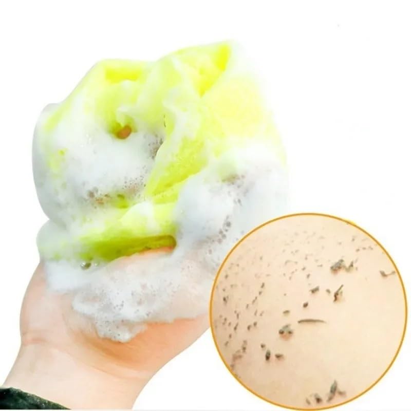 Esponja De Red Paño exfoliante de piel de belleza, toalla japonesa for baño corporal, Toalla de baño de nailon, toalla for pulir la piel, herramienta for frotar la espalda y el cuerpo(Blue)