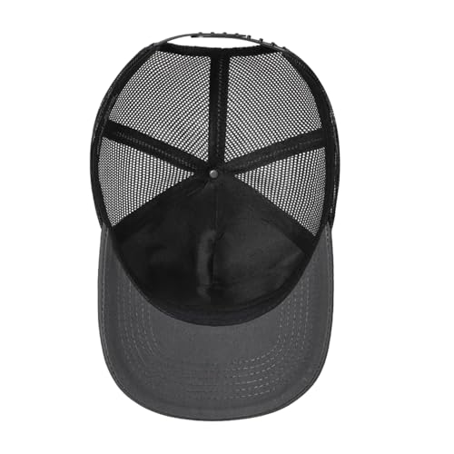 Image of Baseball Cap USA Flag Trucker Cap Father Dad Mother Mom Adjustable Sportswear Hat for Men Women Adults D-Grey