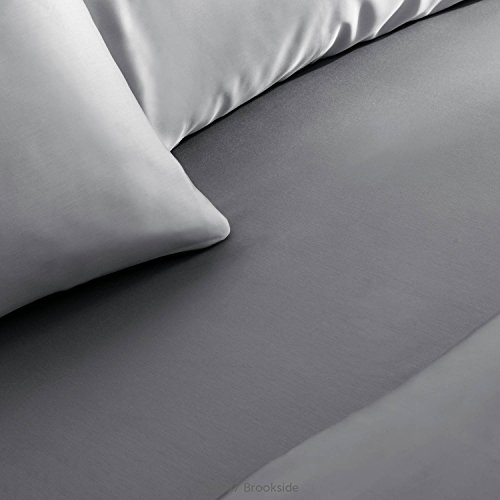 Brookside Tencel Sheet Set-Luxurious Feel-For Sensitive Skin Sateen Weave-Eco Friendly, Split King, Slate #TOP5