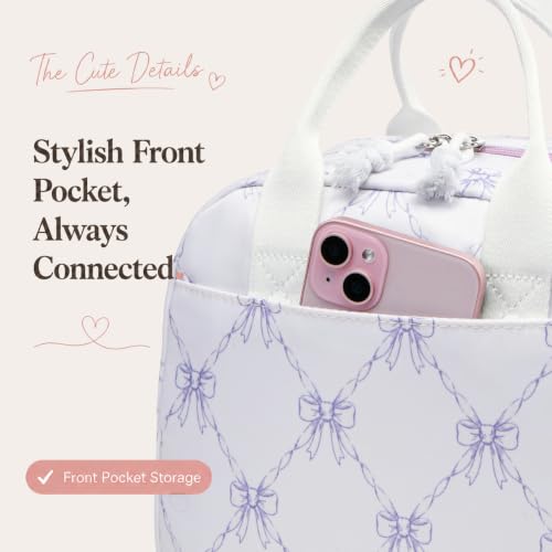Image of LOVELYWIND Lunch Box for Women Cute Lunch Bags for Women Lunch Tote Bags Reusable Insulated Lunch Box Large Capacity Reusable Insulated Cooler for Work or Travel Gifts or Beach