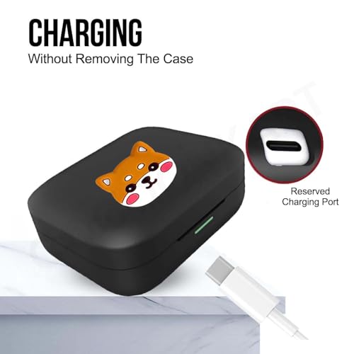Image of Soft Silicone Case Cover Compatible for Realme Buds Air 7 | 7 Pro (Shiba)