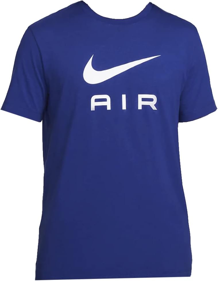 Nike Men's Air Swoosh T-Shirt (Medium, Royal Blue)