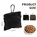 2PCS Dog Treat Pouch, Portable Hand-Free Dog Training Bag with Auto-Closing Design, Waterproof and Long-Lasting for Outdoor Walking, Puppy Training, and Travel (Black+Grey)
