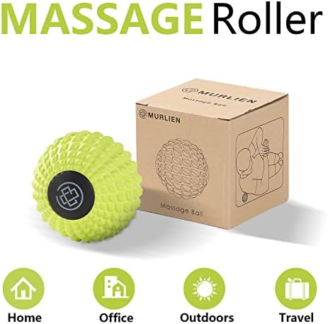MURLIEN Massage Roller Ball, Deep Tissue Massager for Myofascial Release, Mobility Ball for Exercise and Workout Recovery, Alleviating Neck, Back, Legs, Foot or Muscle Tension - 8cm / 3.15in