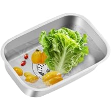 GR-536 SS304 Stainless Steel Single Bowl Kitchen Sink, 12" x 8" x 4.7", with Right-Angle Water Outlet Water Pipe