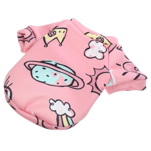 ROMISBABA Pet Clothing Winter Warm Dog Coat Lovely Cartoon Print Skin-friendly Pet Outfit for Small Dogs