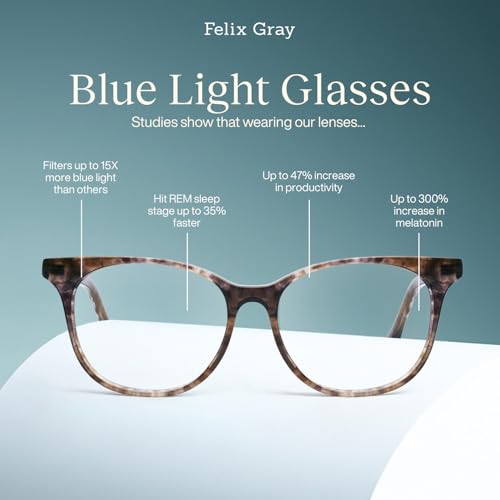 Image of Felix Gray Lovelace Blue Light Glasses, Non-Prescription