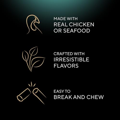 Sheba Meaty Tender Sticks Cat Treats Chicken,Tuna Flavor,or Salmon Flavor,0.14 oz.,70 Count (Pack of 2) - image 4