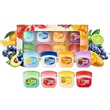 8 Stück Fruit Lippenbalsam- Lipgloss Set für sehr trockene Lippen - Lip Balm Geschenk für Mädchen 10-12 Jahre - Teenager Geburtstagsgeschenk mit Lippenpflege
