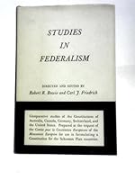 Studies in Federalism B000N8YN5M Book Cover