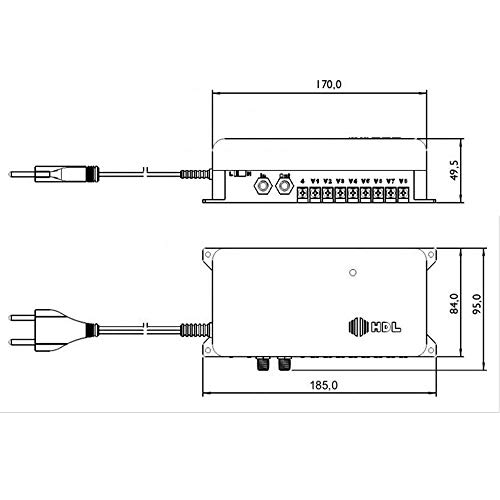 Booster Amplificador de Vídeo para 8 Extensões 90.02.01.659 - HDL