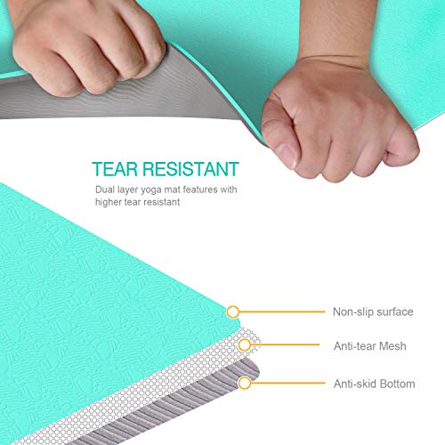 image for FBSPORT Yoga Mat- Eco Friendly Non Slip Fitness Exercise Mat with Carr