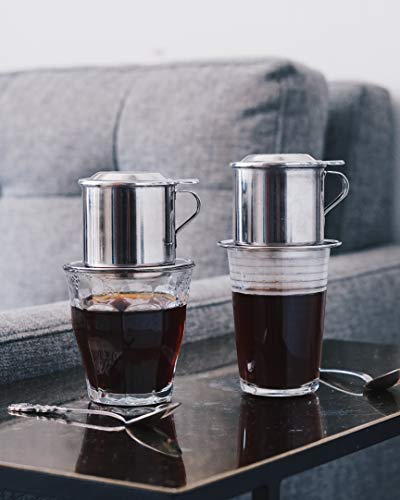 Nguyen Coffee Supply - Original Phin Filter: Stainless Steel 24Oz Chamber 6 Inch Plate Diameter, Perfect Cup Of Phin Drip Coffee In 7 Minutes [24 Oz] #TOP7