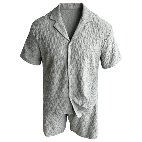 Ensemble d'été pour homme polo et short texturé idéal pour la plage