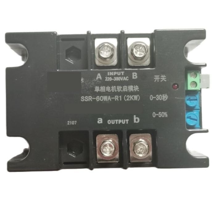 Arrancador suave de motor monofásico Módulo de arranque suave Motor bifásico suave SSR-20WA-R1 1KW 2KW 4KW 6KW 8KW SSR-150WA-R2(SSR-40WA-R1(1.5KW))