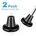 Crutch Tips 7/8 Inch Upgrade Heavy Duty Rubber Crutch Feet, Crutch Accessories Replacement Rubber Cane Tips，Non-Slip and Durable