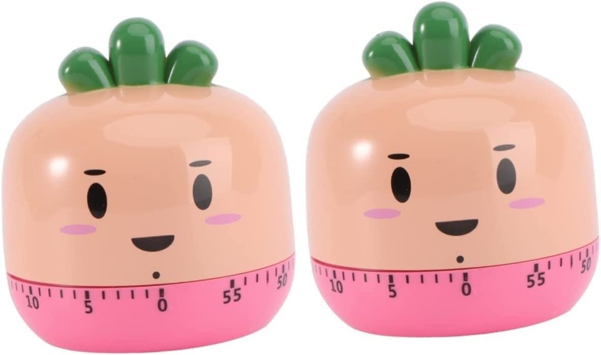Küche Timer,Pomodoro Timer, 2 Stück Mechanischer Timer Eieruhr for Kinder Wecker for Kinder Küche Eieruhr Zeiterinnerung Werkzeug Eiererinnerung Küchenzeiterinnerung Kochtimer Mehrzweck-Timer Ofen