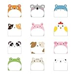 360 Sheets Cartoon Animal Sticky Notes Set, Sticky Notes Cute, Mini Memo Note Pad for Office School Home, Funny Post it Notes for Kids & Adults