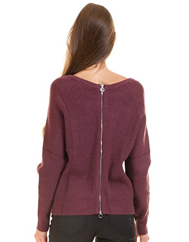 Burgundy knit sweater VISIA by vila clothes (XS