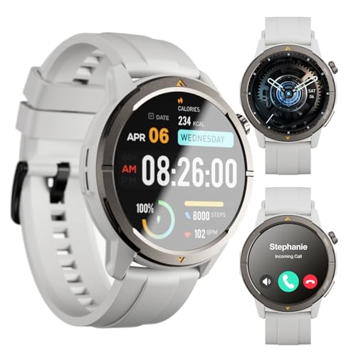 AGM Legion Rugged Smart Watch for Women, 1.43" HD AMOLED Touchscreen, Bluetooth Calling, 5 ATM & IP68, Sports Modes, Barometer & Altimeter, DIY Dial,