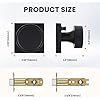 Haidms Black Interior Door Knobs, Zinc-Alloy Heavy Duty Round Matte - View #8