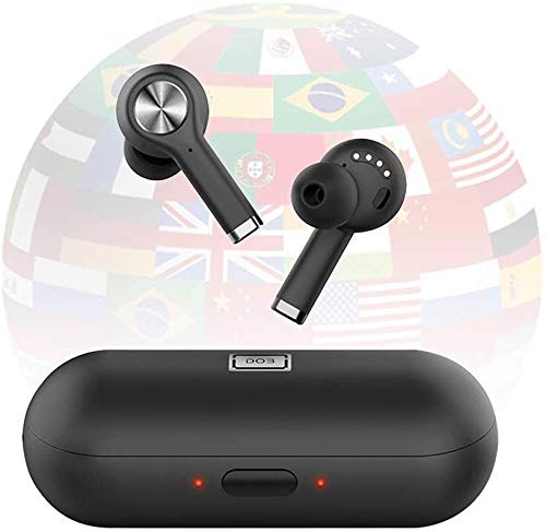 Preisvergleich Produktbild XDD Bluetooth Translation Headset, Intelligent Sprachübersetzungsgerät, TWS Wireless Headset / Bluetooth Headset Bluetooth 5.0 In-Ear-Übersetzer,2