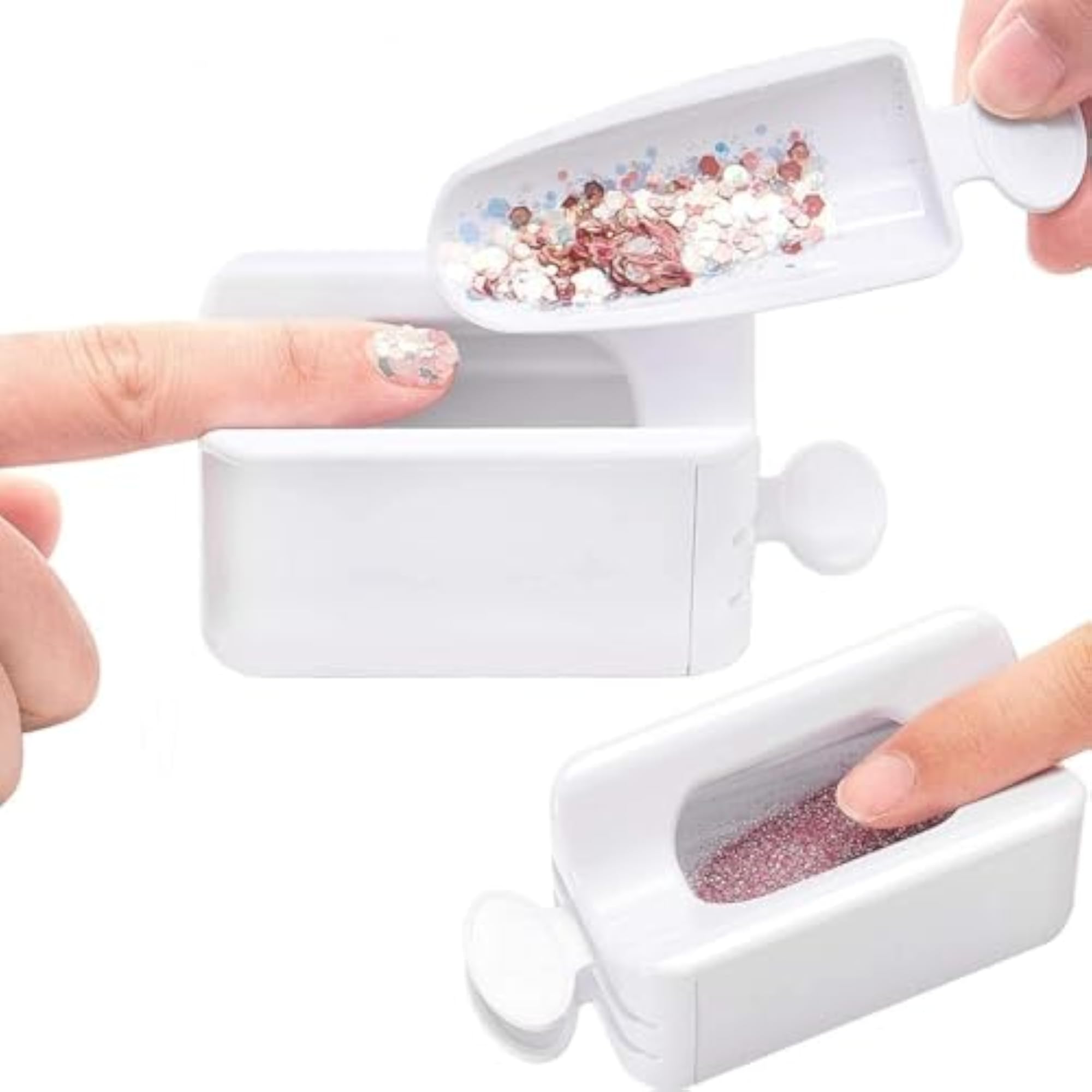Nail Glitter Powder Recycling Storage Box for Nail Art