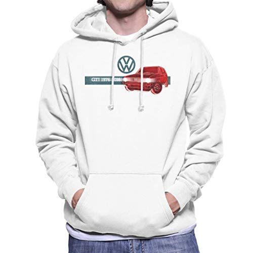Volkswagen Golf GTI History Men's Hooded Sweatshirt