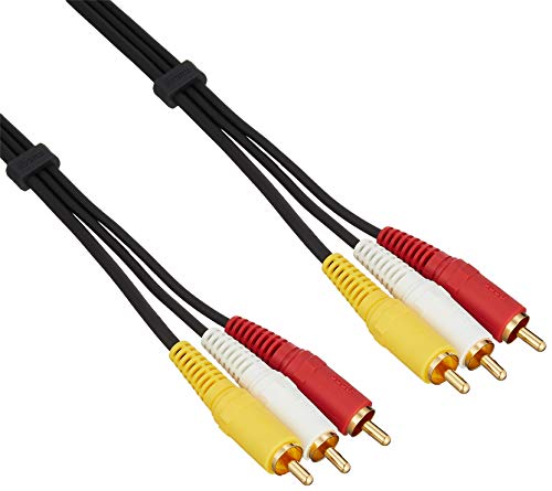 映像用　コード　3セット Amazon | 8ONE ビデオコード ピンプラグ3本-ピンプラグ3本 1.5m