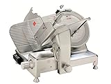 cortadora de fiambre profesional en aluminio y acero inoxidable sxe 220 Disco de corte de 12"(30.48cm):EL disco de corte de acero inoxidable de 12 pulgadas tiene alta eficiencia ,es duradera y es fácil de limpiar y mantener